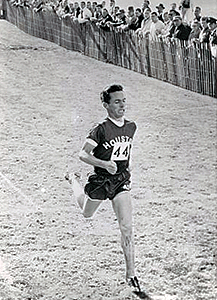 Al Lawrence wins the second of two NCAA XC titles '60