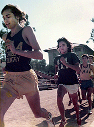 World Junior XC Champion Bobby Thomas (75) leads Ralph Serna