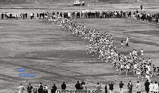 Start of the 1968 NCAA Cross Country /217 finishers