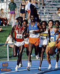 Nyambui (UTEP) leading over Peter Koech (WSU)