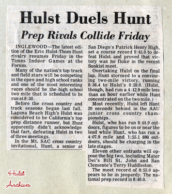Article: Hulst duels Hunt