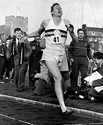 Roger Bannister the first sub-four-minute mile